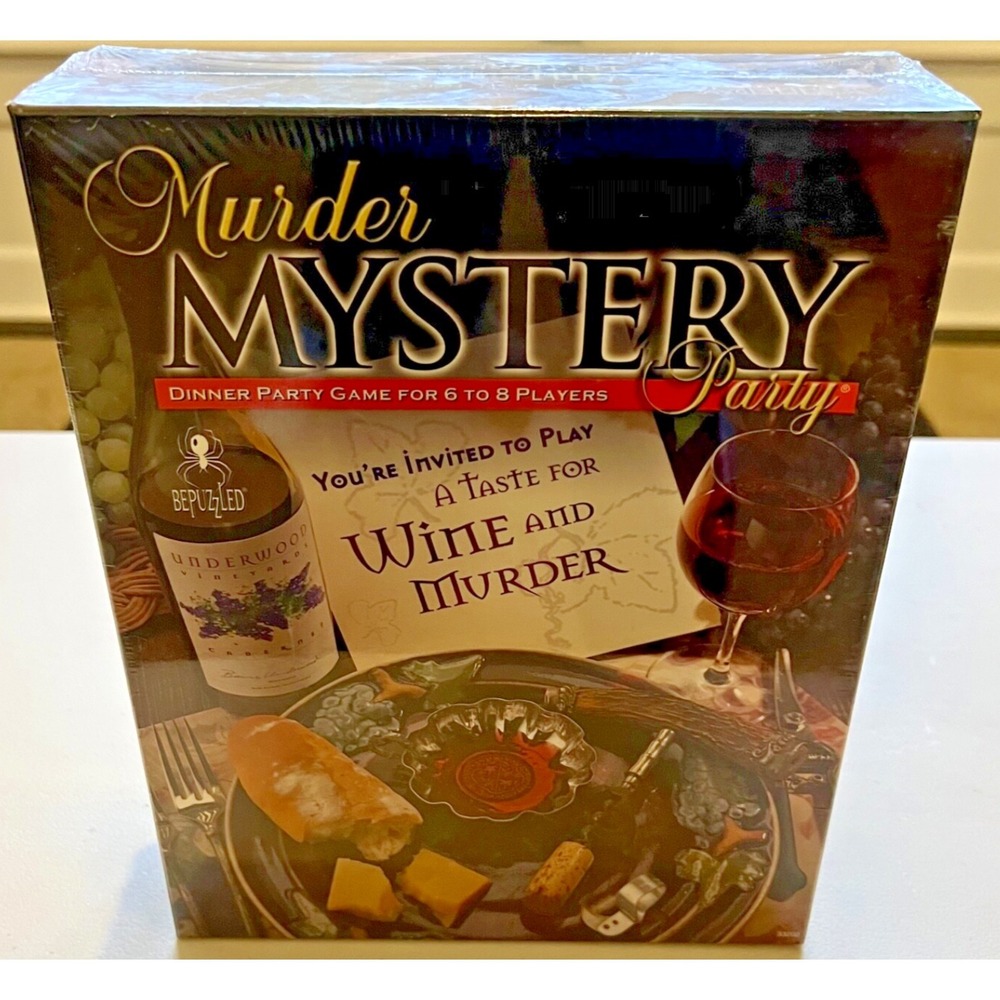 New & Sealed Murder Mystery Party Game: A Taste for Wine and Murder